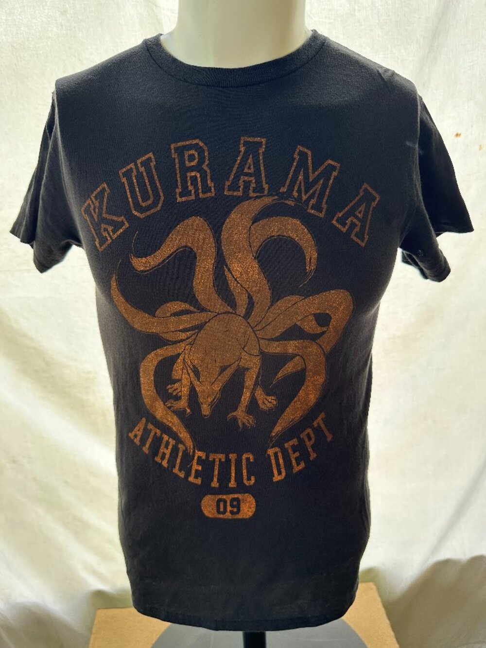 Kurama Naruto Shippuden Collection Men's Black T Shirt Size Small Viz Media